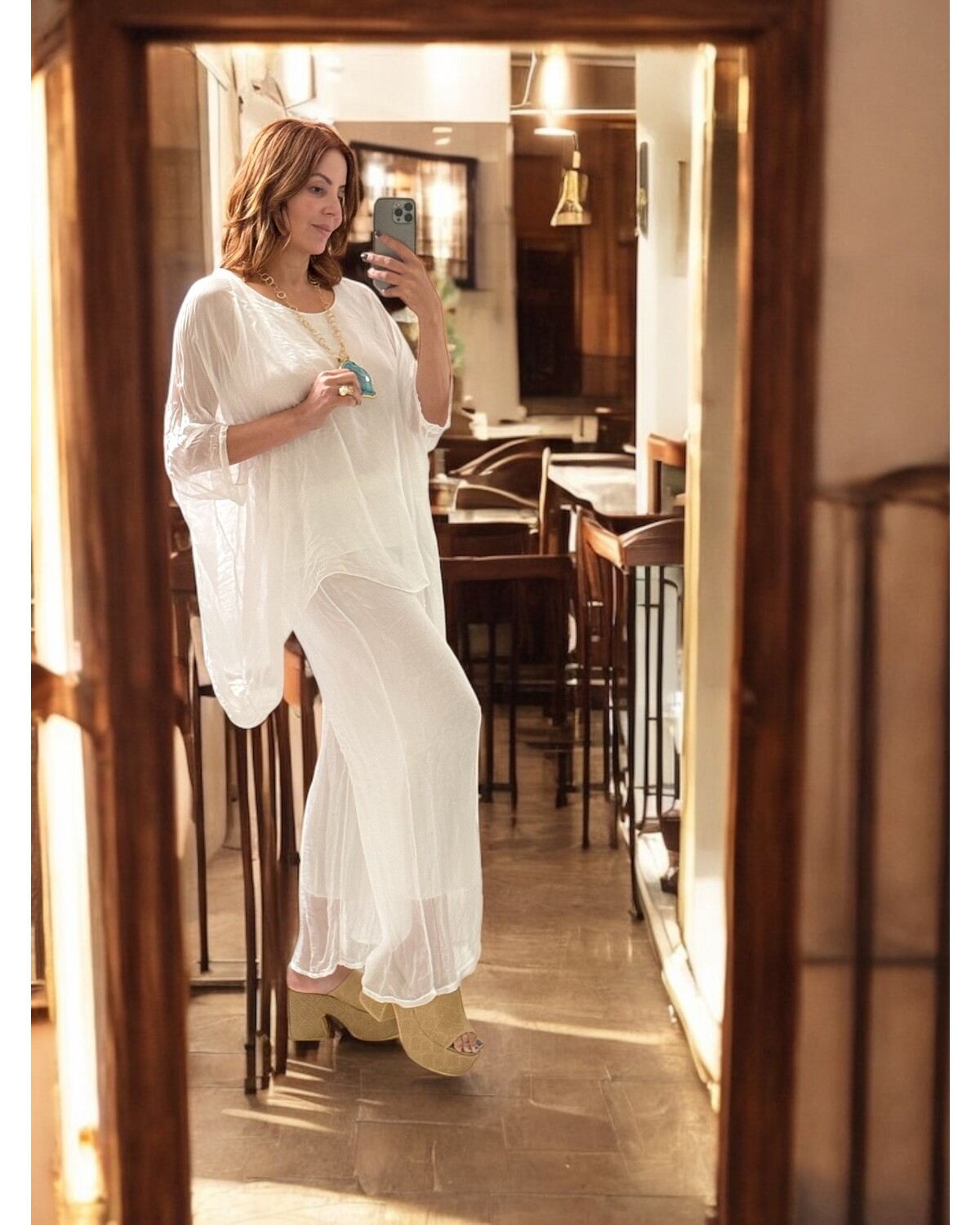 silk tunic one size