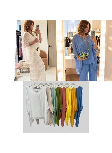 silk tunic one size
