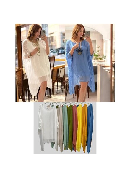 Silk Tunic Dress One size