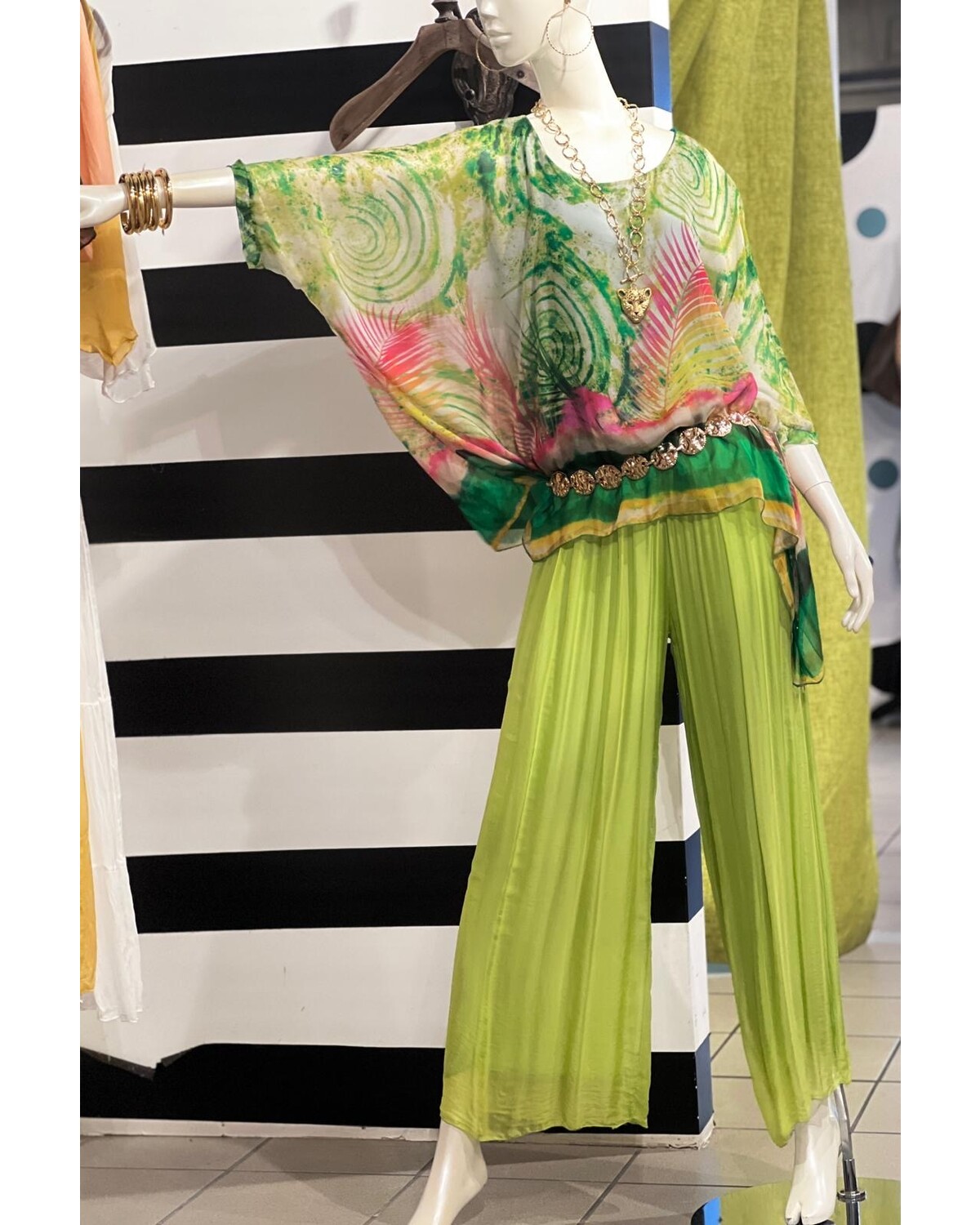 Tropical Elegance Silk Tunic One size