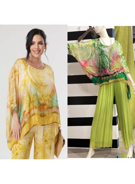 Tropical Elegance Silk Tunic One size