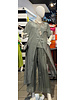 Silk Mix Short Sleeve Cross Over Longline  tunic