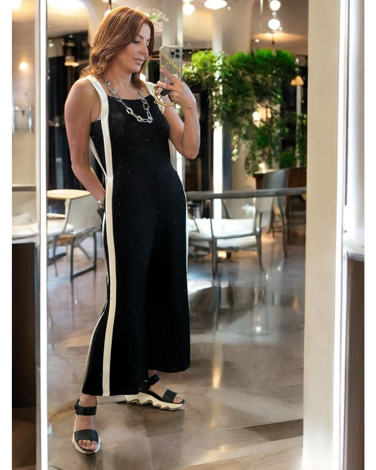 Black & Ivory Jumpsuit