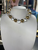 Clear & Gold Sphere Necklace