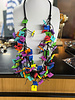Golden Butterfly Leather Necklace