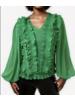 VNECK RUFFLE Top