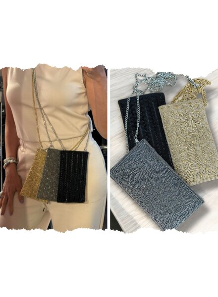 Beaded Mini Crossbody