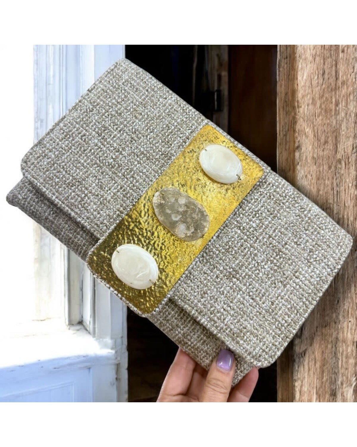Trio Stone Clutch