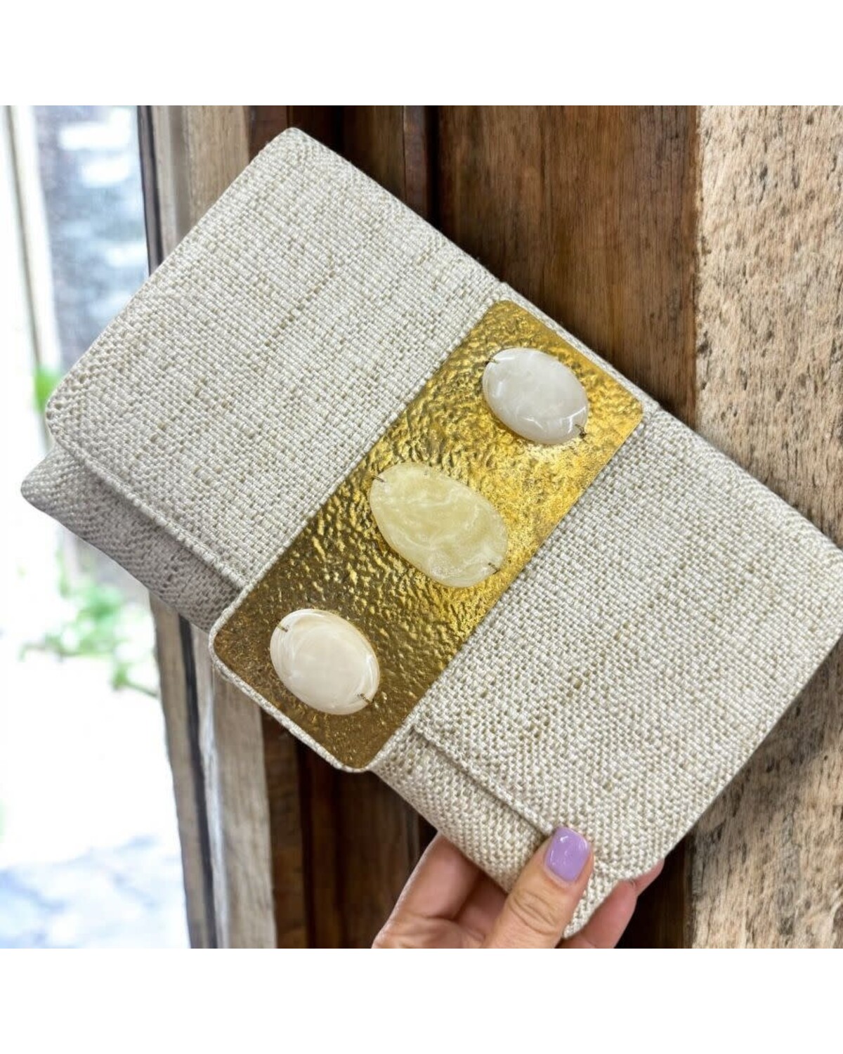 Trio Stone Clutch