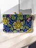 Hermatite Tone Metal Rhinestone Crystal Clutch