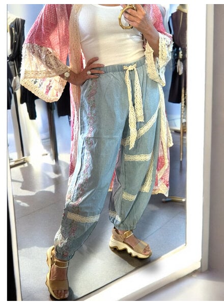 Jogger embroidery pants
