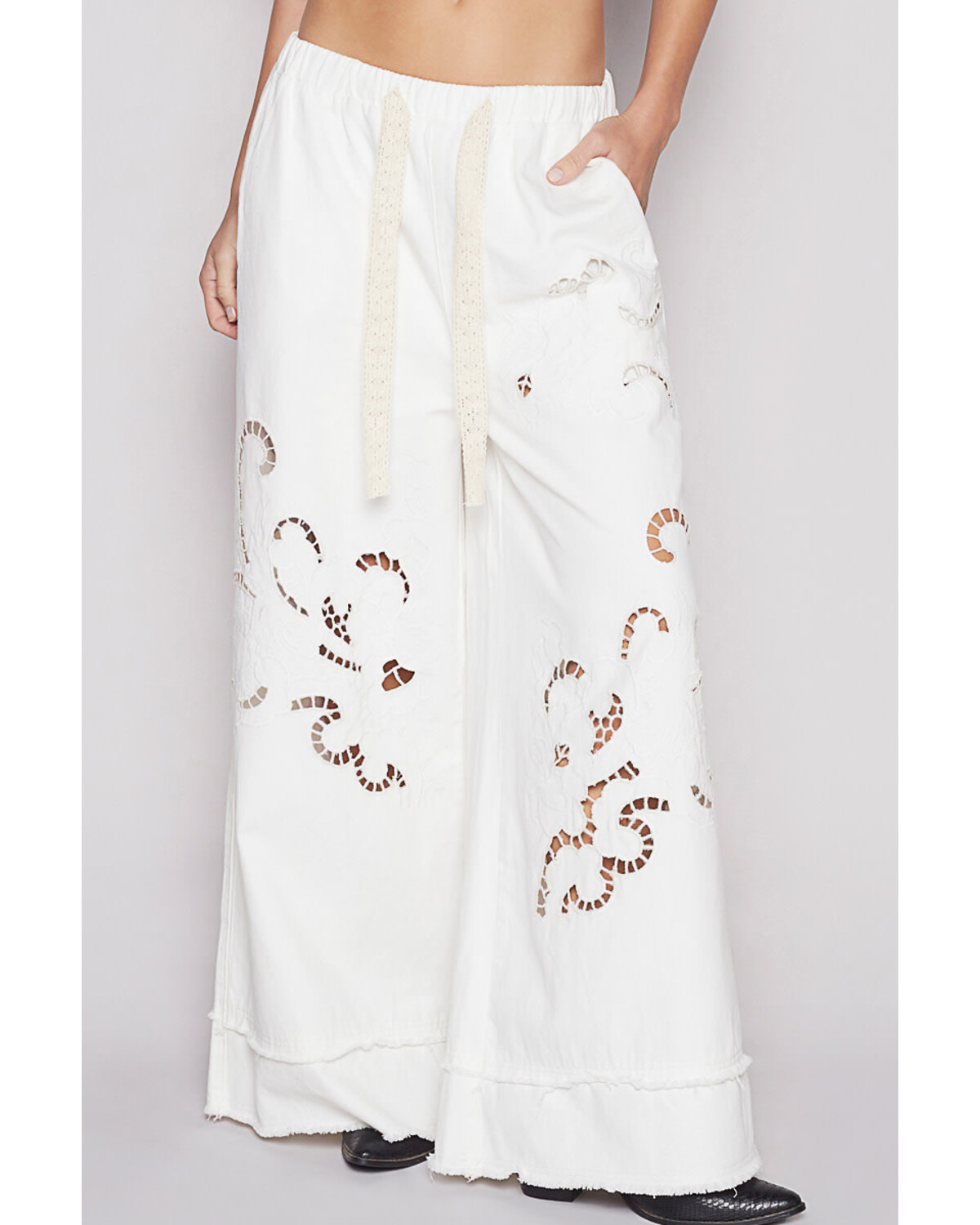 Boho Cut-Out Palazzo Pant