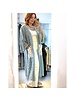 Denim Cotton Eyelet Cardigan