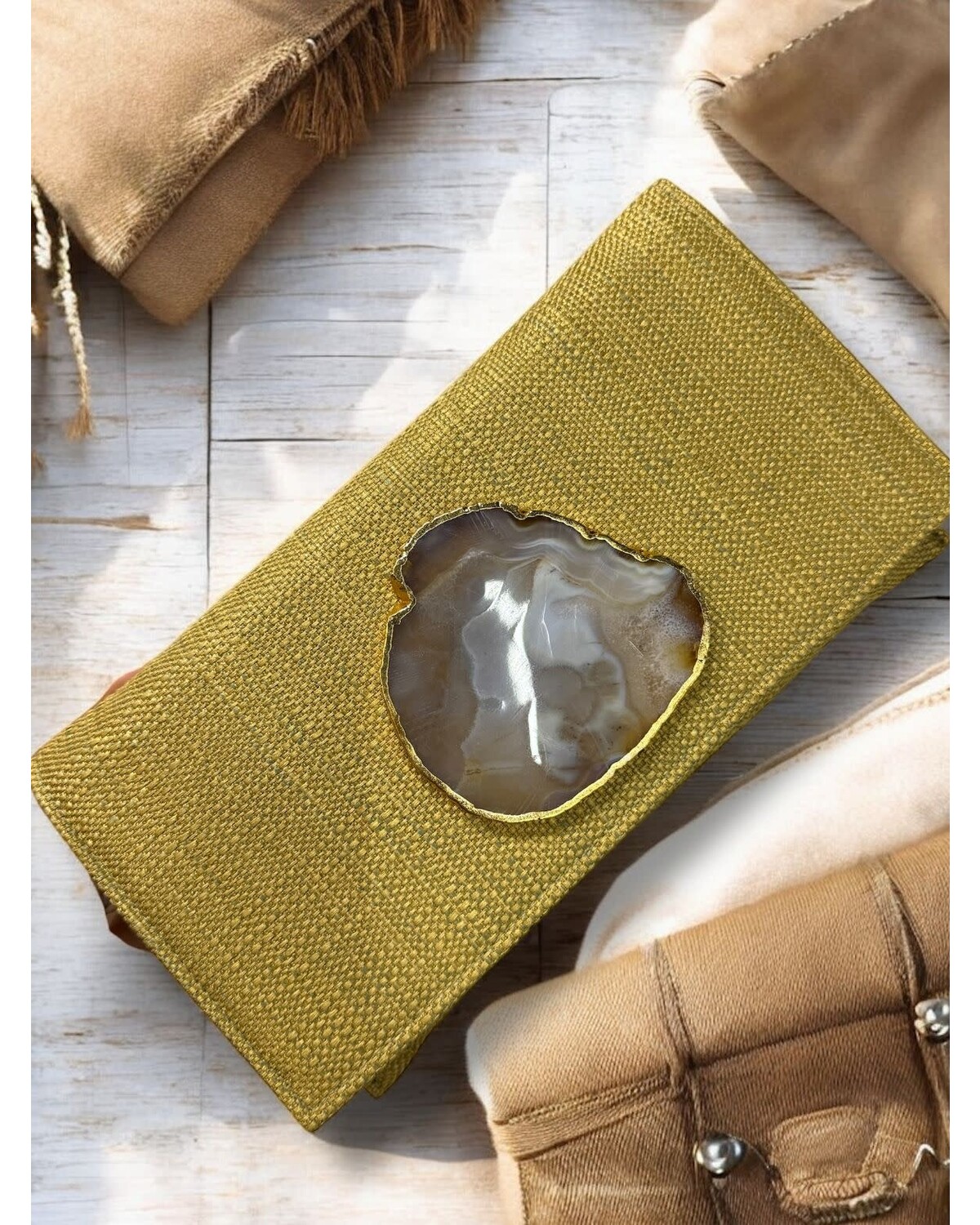 Agate Edge Clutch