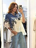 GATHERED SLEEVE HI-LO TOP