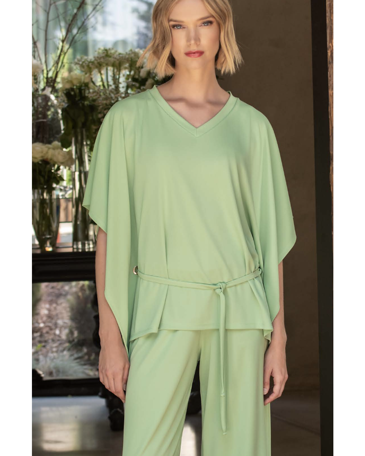 V Neck Poncho Top