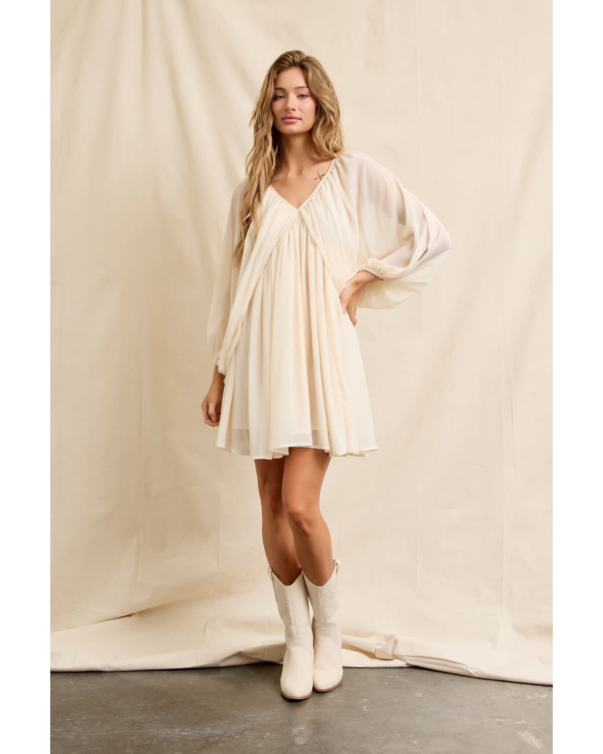 Flowy Sheer mini Dress