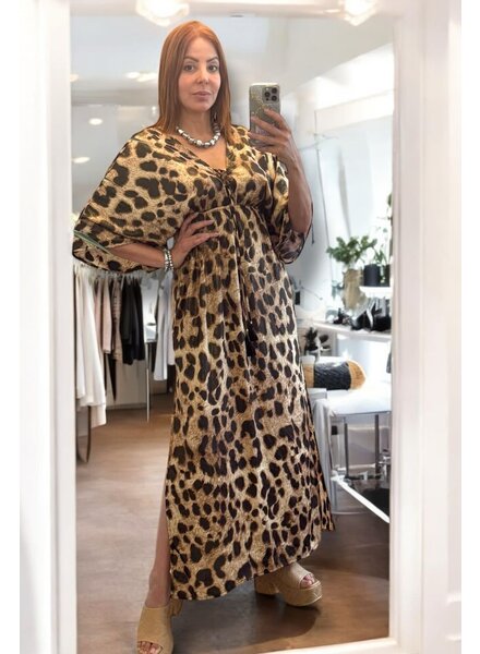 leopard luxe maxi dress