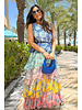 Boho Rainbow Maxi Dress