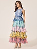Boho Rainbow Maxi Dress