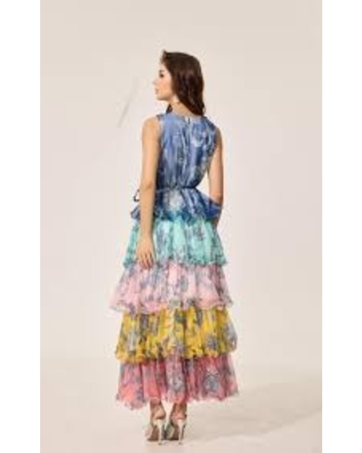 Boho Rainbow Maxi Dress