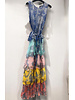 Boho Rainbow Maxi Dress