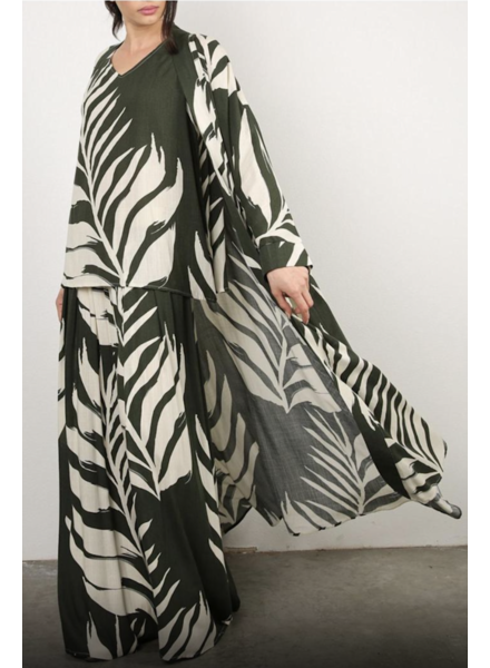 Bellamy Contrast Tropical Print Three-Piece Set