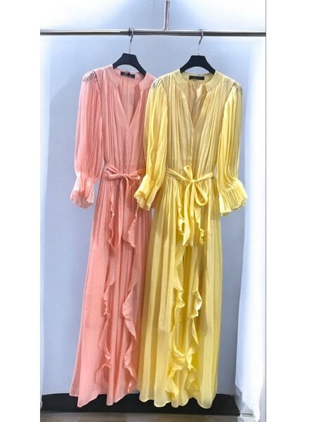 Blush Ruffle Maxi