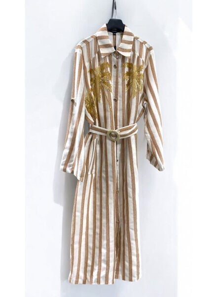 Palm Stripes Dress