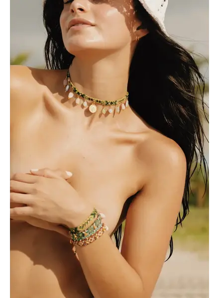 CHOKER WAYUU KALEPSU - NATURE GREEN