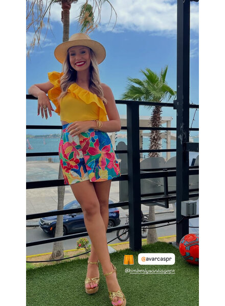 Tropical Parrot Embroidery pant
