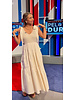COMBINATION TIERED SLEEVELESS DRESS