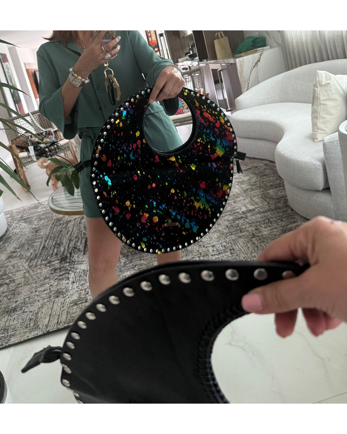 Luna Leather Fringe Bag
