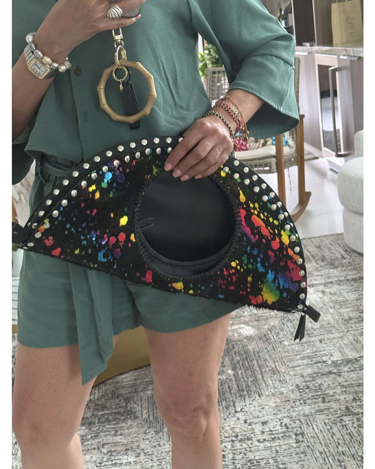 Luna Leather Fringe Bag