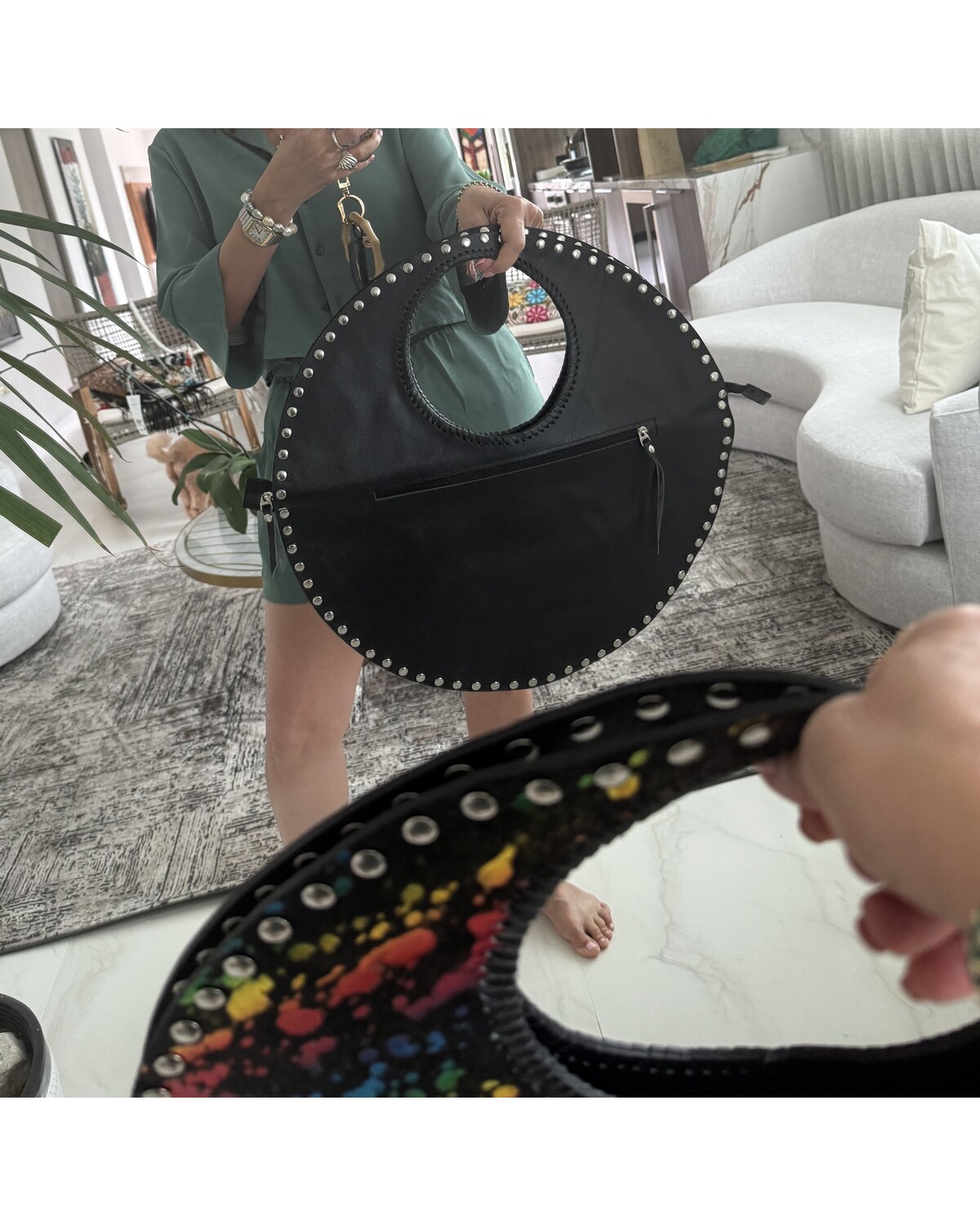 Luna Leather Fringe Bag