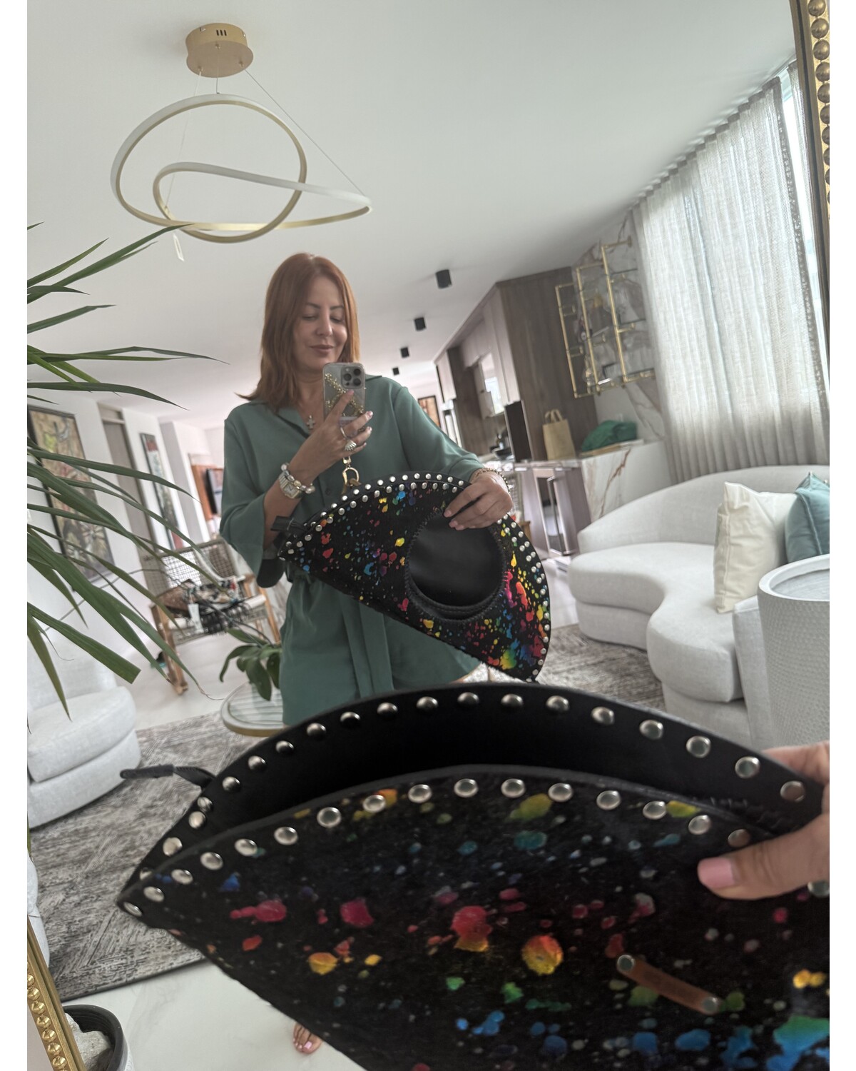 Luna Leather Fringe Bag