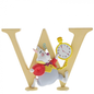 “W" - White Rabbit Disney Letter