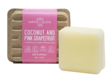 Earth Love 80G Hydrating Conditioning Bar - Coconut & Pink Grapefruit