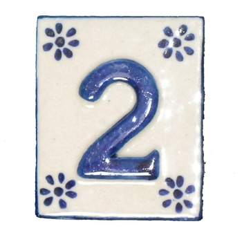#2 TILE Blue/White Ceramic