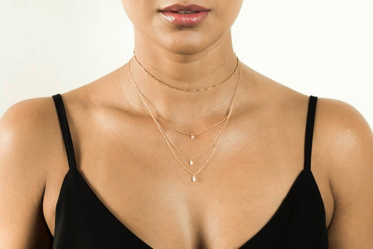 Tiera Moon Necklace - Silver