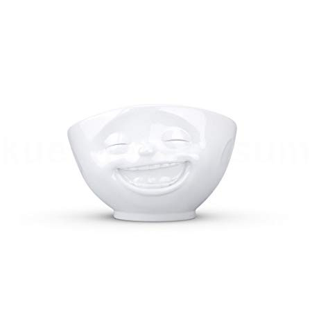 Bowl "Laughing" white