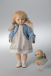 Wooden doll Isabelle 25cm