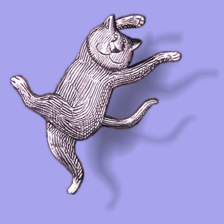 Pin: Gorey-Dancing Cat STG