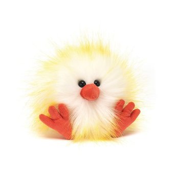 Jellycat Crazy Chick Yellow & White