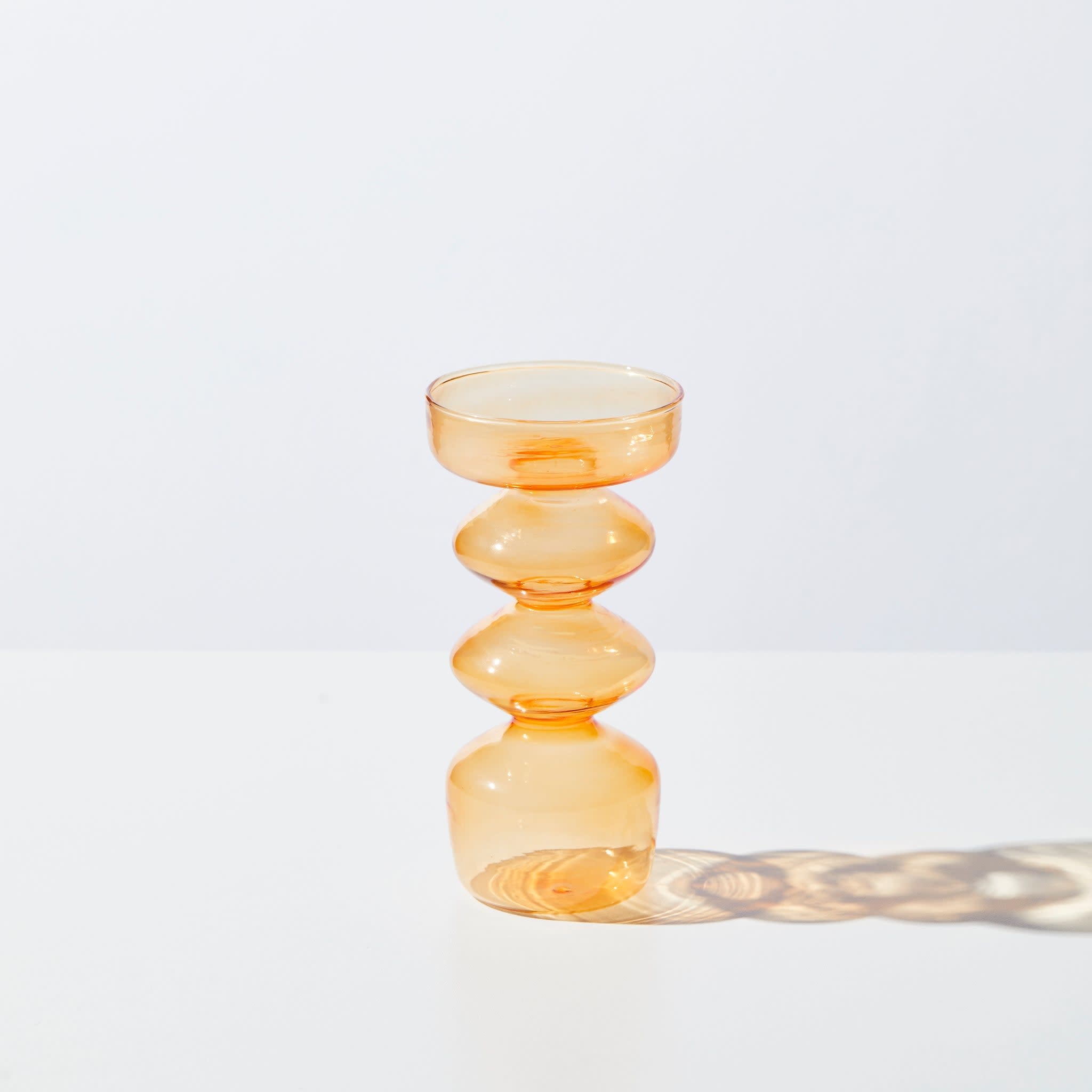 Pebble Vase in Amber