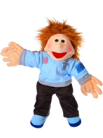 Thilo kleiner Junge mit Poloshirt hand puppet 45 cm