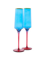 Sapphire Delight Champagne Glass 2P Set One Size