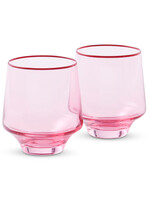 Rose With A Twist Tumbler Glass 2P Set One Size