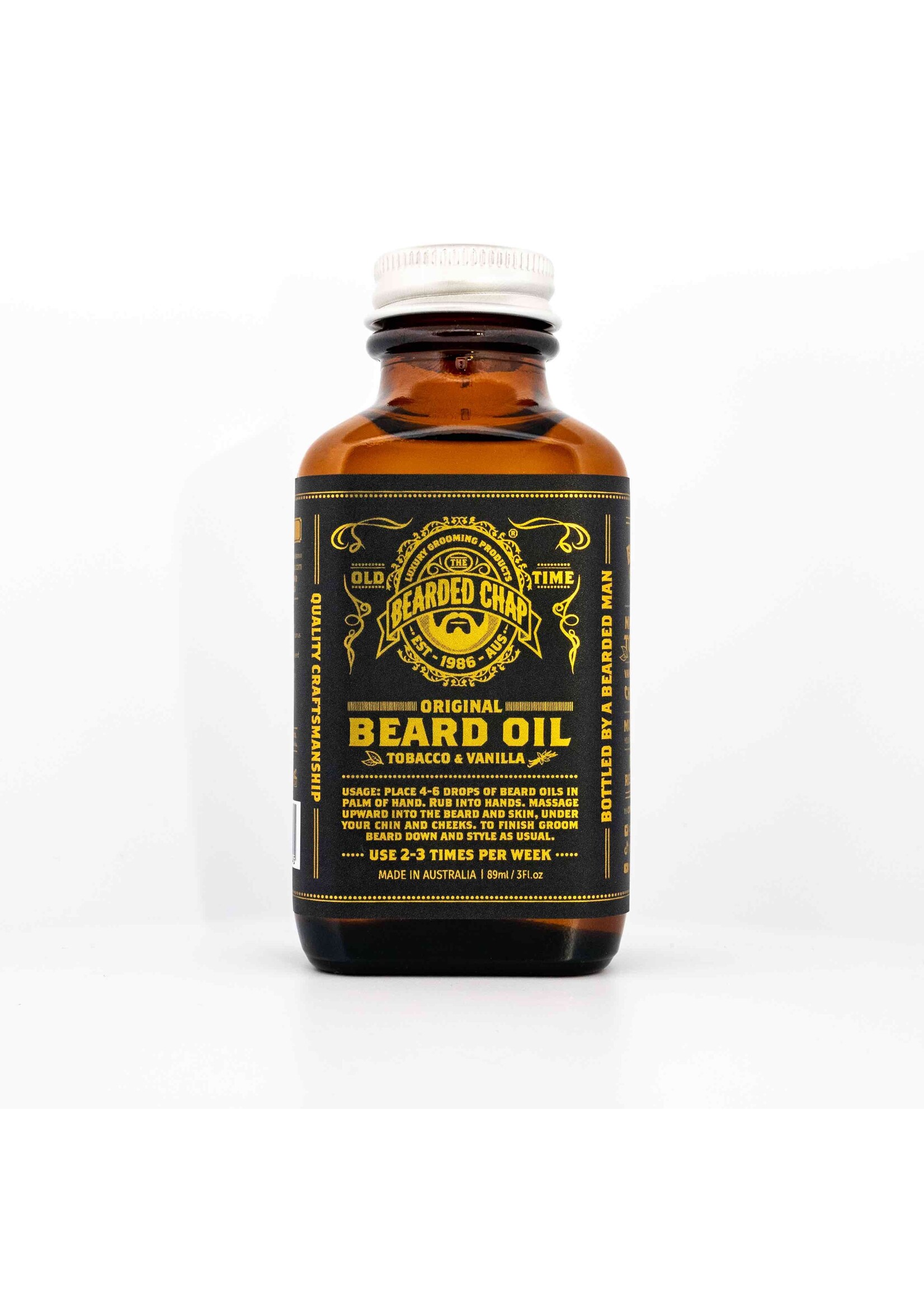 The Bearded Chap Tobacco & Vanilla Beard Oil 89ml