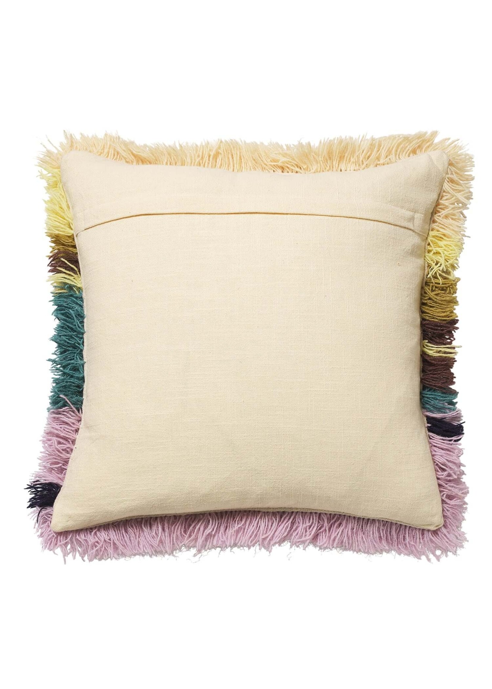 Sage and Clare Seymour Shag Cushion - Macadamia